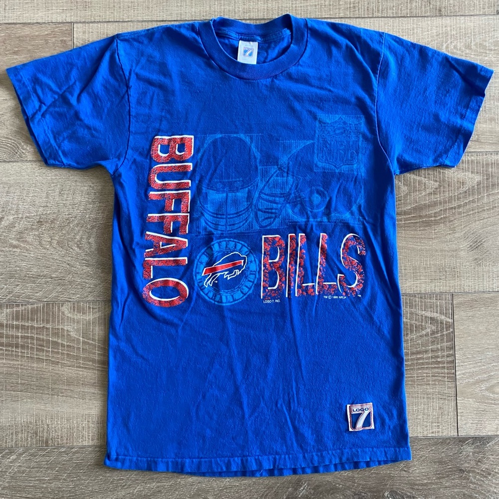Vintage Buffalo Bills shirt - MEDIUM - 1991 - Logo 7 Inc -Buffalo Football Club